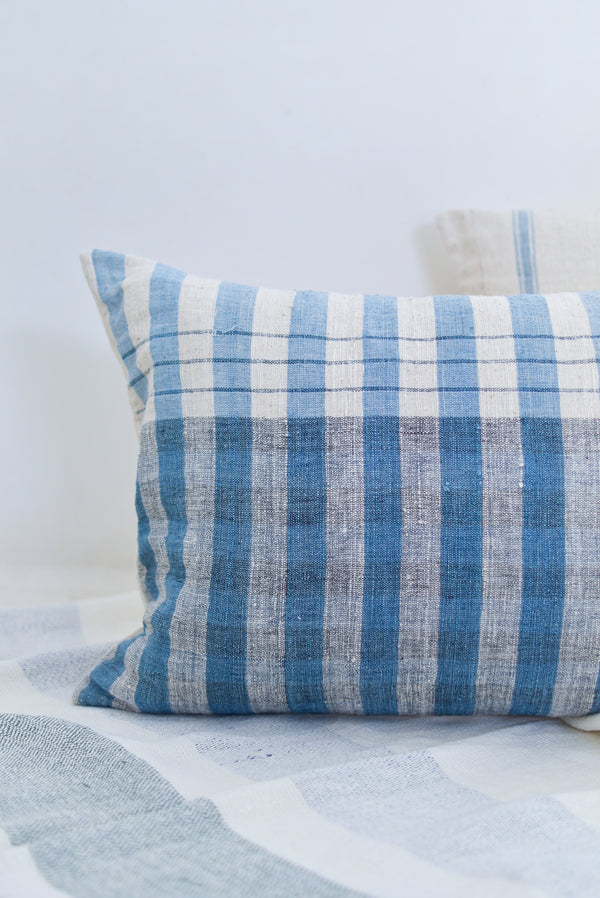 Two Tone Cushion Sky Blue