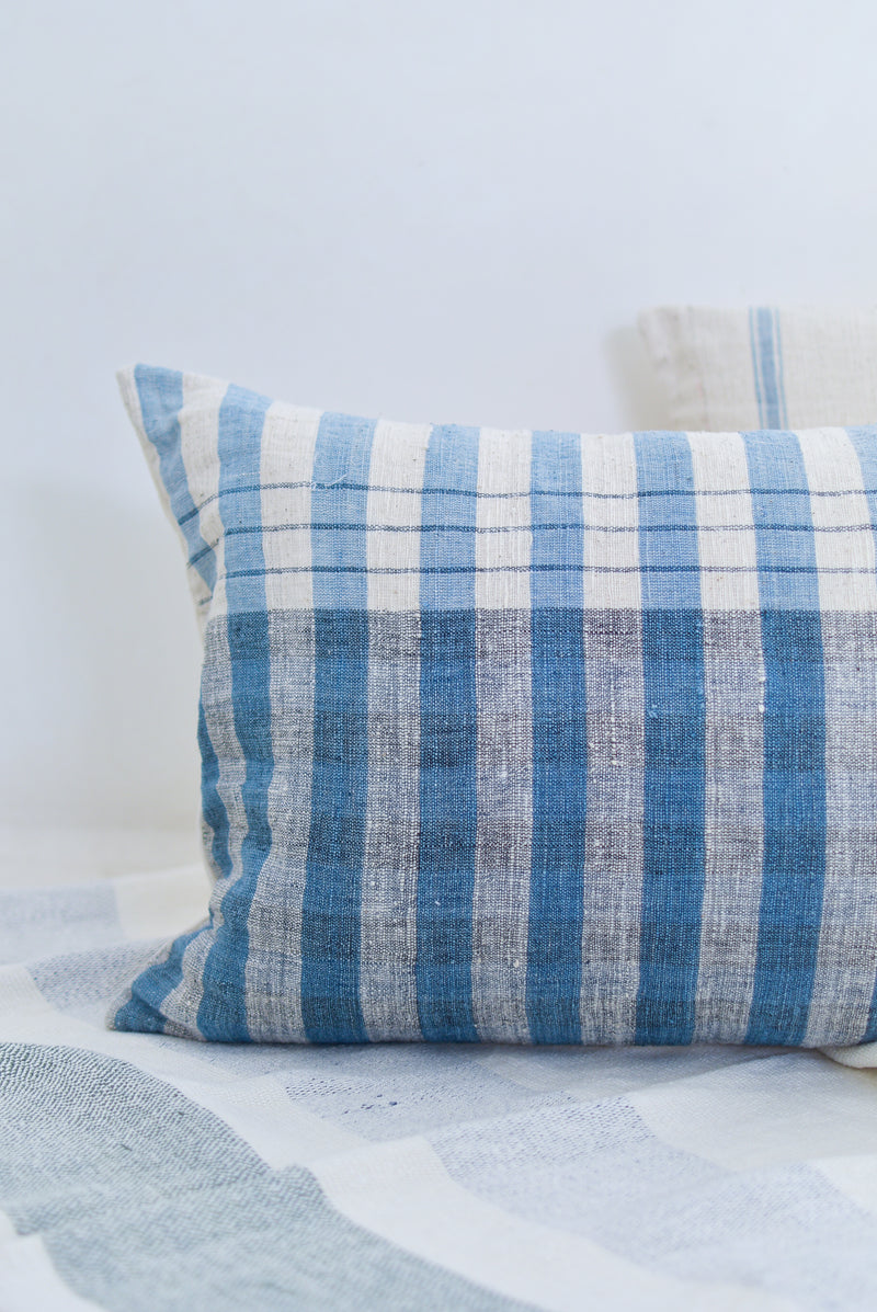 Two Tone Cushion Sky Blue