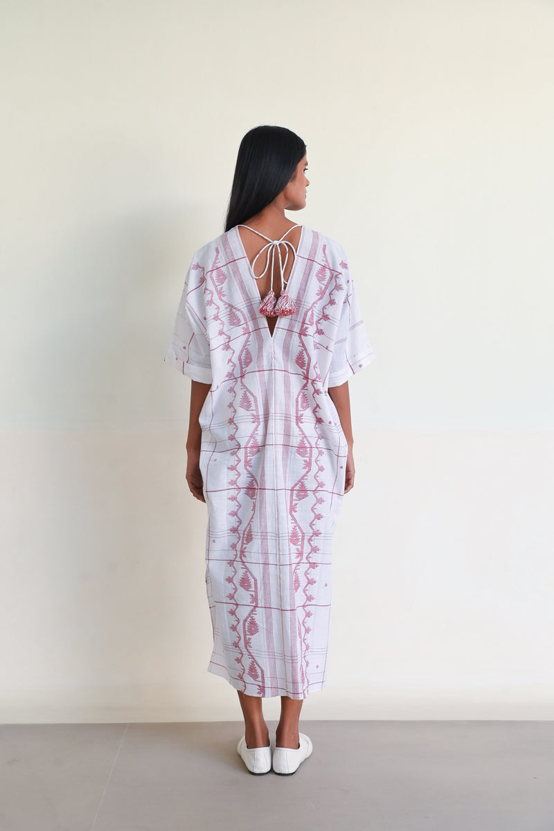 Cherry Kaftan White