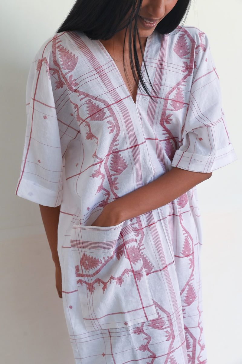 Cherry Kaftan White