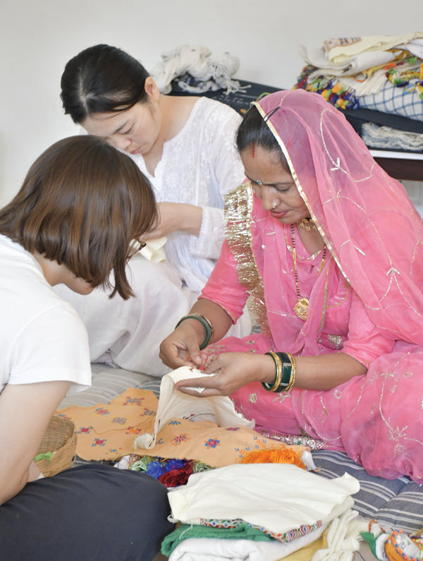 Soof embroidery with Geetaben