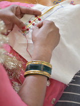 Soof embroidery with Geetaben