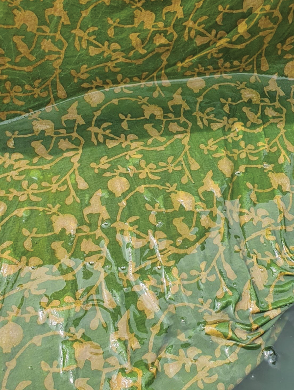 Dabu Printing in Green